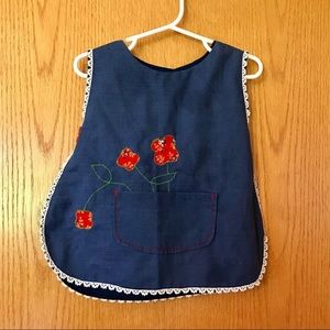Classic vintage girls’ pinafore 12-18 m